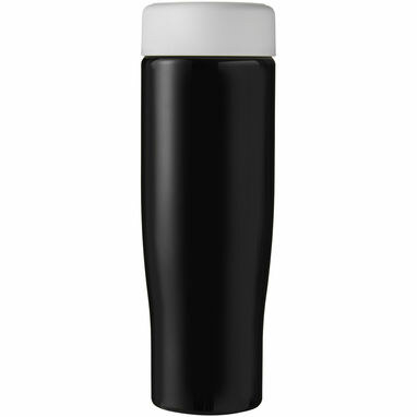 Пляшка для води H2O Tempo суцільний чорний, білий - 21043207- Фото №2
