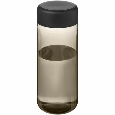 Бутылка спортивная H2O Active Base Tritan темно-серый, сплошной черный - 21044701- Фото №1