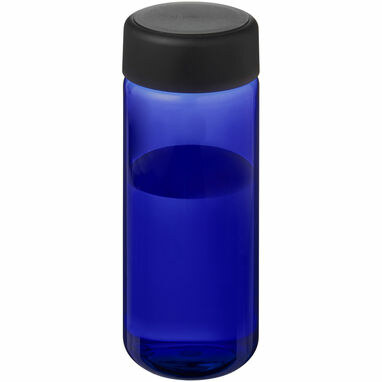 Бутылка спортивная H2O Active Base Tritan cиний, сплошной черный - 21044706- Фото №1