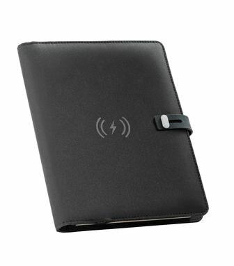 EMERGE A5 FOLDER. Органайзер А5 з вбудованою зарядкою чорний - 93581-103- Фото №9