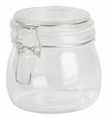 Стеклянная банка для хранения продуктов CLICKY, объем ок. 500 ml прозрачный - 56-0306046- Фото №1