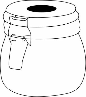 Стеклянная банка для хранения продуктов CLICKY, объем ок. 500 ml прозрачный - 56-0306046- Фото №2