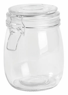 Стеклянная банка для хранения продуктов CLICKY, объем ок. 750 ml прозрачный - 56-0306047- Фото №1