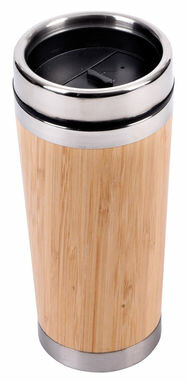 Термокружка BAMBOO DRINK коричневий, срібний - 56-0304571- Фото №2
