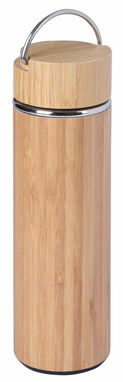 Термокружка BAMBOO HOT коричневий, срібний - 56-0304572- Фото №2