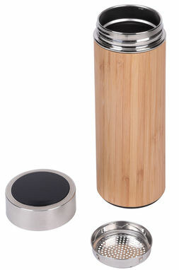 Термокружка BAMBOO TEMP коричневий, срібний - 56-0304573- Фото №1