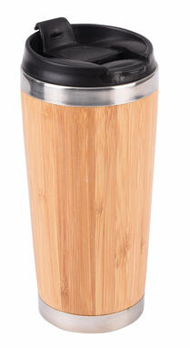 Термокружка TAKE BAMBOO коричневий, срібний, чорний - 56-0304574- Фото №2