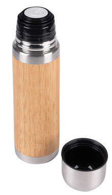 Термокружка BAMBOO SPACE коричневий, срібний - 56-0304575- Фото №1