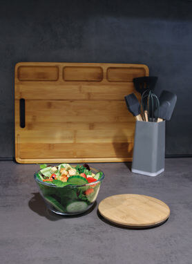 Скляна миска FRESH LUNCH коричневий, прозорий - 56-0306029- Фото №4
