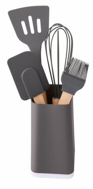 Набір кухонного посуду COOKING TOOLS з 5 предметів сірий - 56-0307034- Фото №2