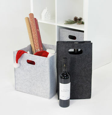 Повстяна сумка для пляшок CHABLIS темно-сірий - 56-0820712- Фото №3 Повстяна сумка для пляшок CHABLIS темно-сірий - 56-0820712- Фото №3