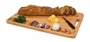 Велика обробна дошка BAMBOO SERVING коричневий - 58-8030459- Фото №1