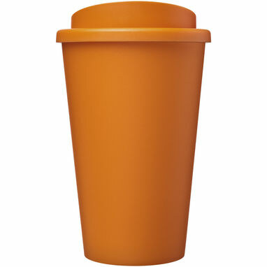 Термокружка из переработанного пластика Americano Eco емкостью 350 мл оранжевый - 21042231- Фото №2