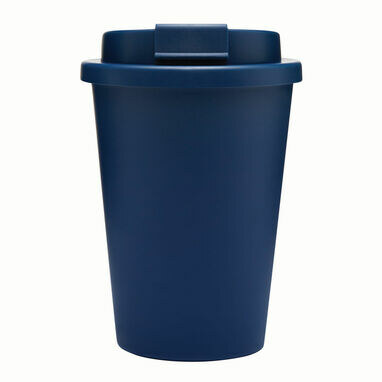 Чашка з подвійними стінками RE-USE темно-синій - 56-0304622- Фото №2