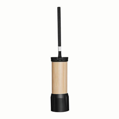 Світлодіодний ліхтар BAMBOO SHINE чорний, коричневий - 56-0403170- Фото №2