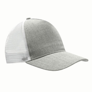 Бейсболка із 5 панелями CASUAL FIT сірий, білий - 56-0701812- Фото №2