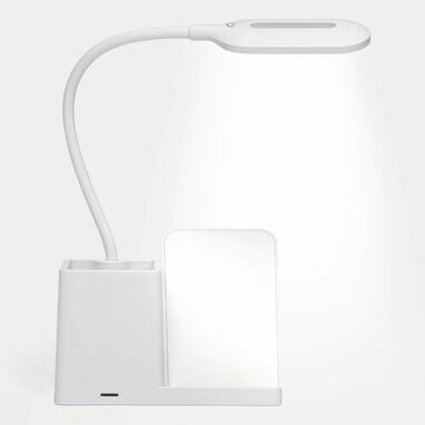 Настільна лампа із зарядною станцією LIGHT & CHARGE білий - 56-1107379- Фото №3 Настільна лампа із зарядною станцією LIGHT & CHARGE білий - 56-1107379- Фото №3