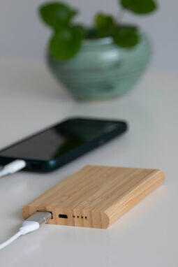Powerbank BAMBOO EVOLUTION коричневий - 56-1107382- Фото №9