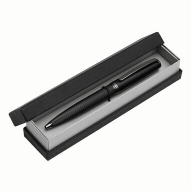 Металева кулькова ручка BLACK PEARL чорний - 58-8110004- Фото №1