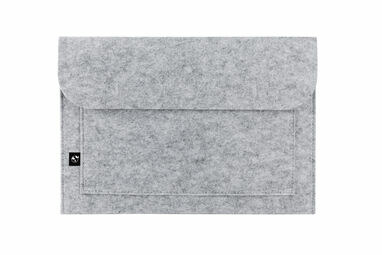 FELPY SLEEVE Сумка для ноутбука з переробленої повсті (100% rPET) світло-сірий - 92383-123- Фото №2
