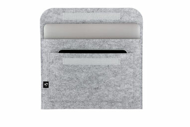 FELPY SLEEVE Сумка для ноутбука з переробленої повсті (100% rPET) світло-сірий - 92383-123- Фото №4
