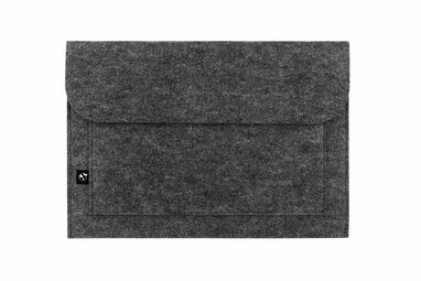 FELPY SLEEVE Сумка для ноутбука з переробленої повсті (100% rPET) темно-сірий - 92383-133- Фото №3