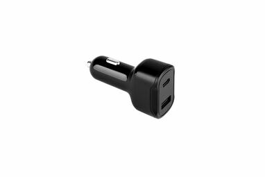 DIRAC Адаптер прикурювача з портом USB-A 18 Вт та USB-C 20 Вт із 100% rABS чорний - 97189-103- Фото №4