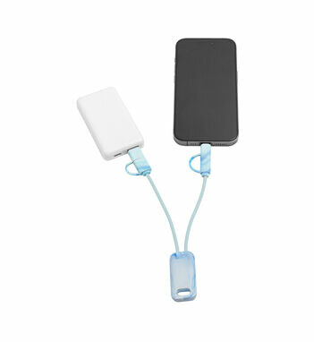 BERNERS Сверхбыстрый USB-кабель 6-в-1 из переработанного ПЭТ ассорти - 97191-100- Фото №2
