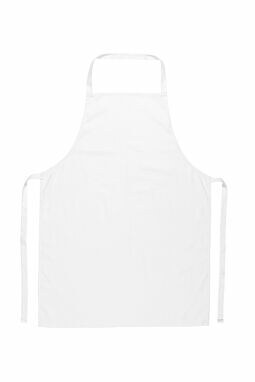 CUMIN. Фартух із бавовняної саржі (180 г/м²) білий - 99157-106- Фото №1