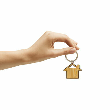 Брелок NEW HOME коричневий, срібний - 56-0407866- Фото №4