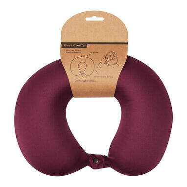 Подушка для шиї BEST COMFY бордовий - 56-0607009- Фото №3