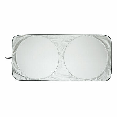 Сонцезахисний козирок на лобове скло автомобіля SUN SHIELD срібний - 56-0608079- Фото №6