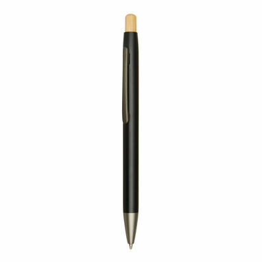 Алюмінієва кулькова ручка BAMBOO PUSHER чорний - 56-1102252- Фото №5