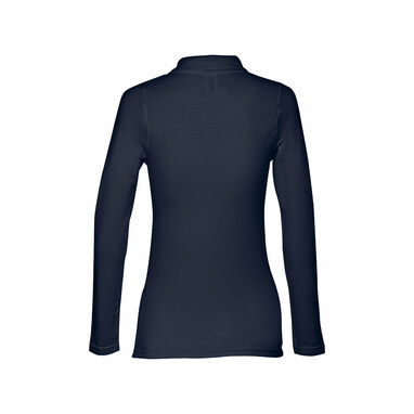 THC BERN WOMEN Женская рубашка поло с длинным рукавом синий  размер XL - 30145-104-XL- Фото №2