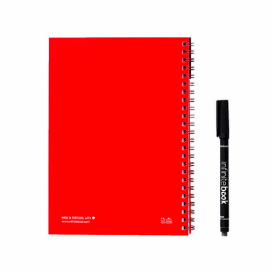INFINITEBOOK PLAIN Блокнот А5 формату червоний - 33200-105- Фото №2
