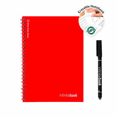 INFINITEBOOK PLAIN Блокнот А5 формату червоний - 33200-105- Фото №3
