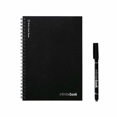 INFINITEBOOK PLAIN Блокнот А5 формату чорний - 33201-103- Фото №4