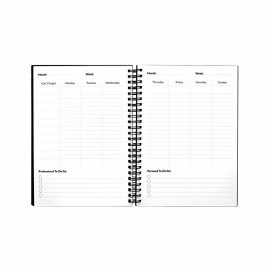 STARTER KIT INFINITE PLANNER A5. Набір містить щоденник формату А5, набір для чищення, маркер та тримач для маркерів чорний - 33202-103- Фото №3