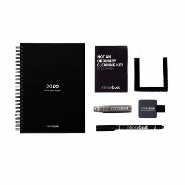 STARTER KIT INFINITE PLANNER A5. Набір містить щоденник формату А5, набір для чищення, маркер та тримач для маркерів чорний - 33202-103- Фото №8