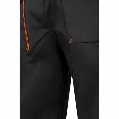 VL HYPNOS. Двоколірні штани з твілу з кількома кишенями (200 г/м²), з бавовни (35%) та поліестеру (65%) чорний  розмір 54 - 36004-213-54- Фото №6