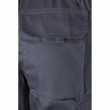 VL HYPNOS. Двоколірні штани з твілу з кількома кишенями (200 г/м²), з бавовни (35%) та поліестеру (65%) сірий  розмір 50 - 36004-227-50- Фото №5