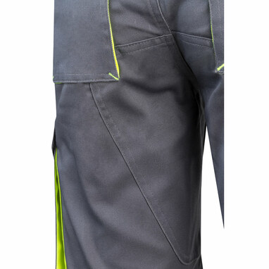 VL HEMERA. Двоколірні еластичні шорти-бермуди з безліччю кишень (240 г/м²) з бавовни (46%), ЕМЕ (38%) та поліестеру (16%) сірий  розмір 56 - 36018-207-56- Фото №6