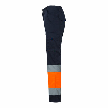VL ZEUS LARGE Двухцветные брюки-стрейч с несколькими карманами (240 г/м²) из хлопка (46%), ЭМЭ (38%) и полиэстера (16%) синий  размер 5XL - 36021-214-5XL- Фото №2