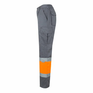 VL ATHENA Брюки из двухцветного твила (210 г/м²), на подкладке, с множеством карманов, из хлопка (20%) и полиэстера (80%). серый  размер 3XL - 36052-217-3XL- Фото №2