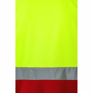 VL CUPID Двоколірна сорочка поло (160 г/м²) з короткими рукавами, з поліестеру (100%) червоний  розмір 3XL - 36063-205-3XL- Фото №7