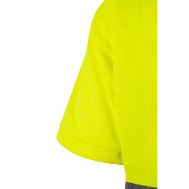VL CUPID Двухцветная рубашка поло (160 г/м²) с короткими рукавами, из полиэстера (100%) серый  размер XL - 36063-207-XL- Фото №4