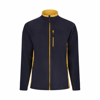 VL GERAS Двоколірна флісова куртка (220 г/м²) з поліестеру (100%) синій  розмір L - 36079-204-L- Фото №3