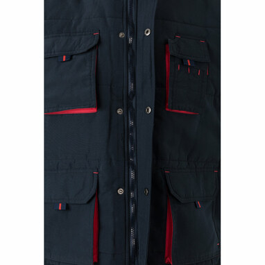 VL NERGAL Утепленный жилет, двухцветный, с множеством карманов (120 г/м²), из полиэстера (100%) синий  размер S - 36082-224-S- Фото №3