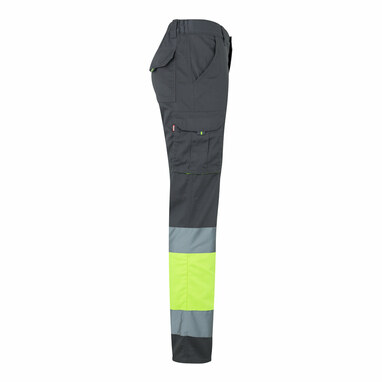VL ZEUS Двоколірні брюки-стрейч з кількома кишенями (240 г/м²) з бавовни (46%), ЕМЕ (38%) та поліестеру (16%). сірий  розмір L - 36087-207-L- Фото №3