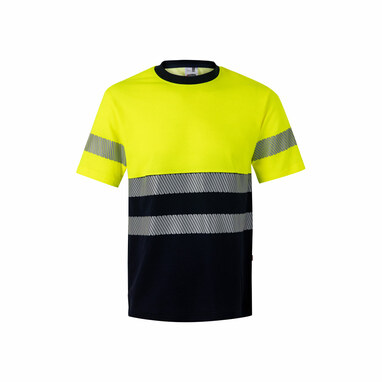 VL BASTET Двухцветная футболка пике (150 г/м²) из хлопка (55%) и полиэстера (45%). синий  размер 3XL - 36096-204-3XL- Фото №4